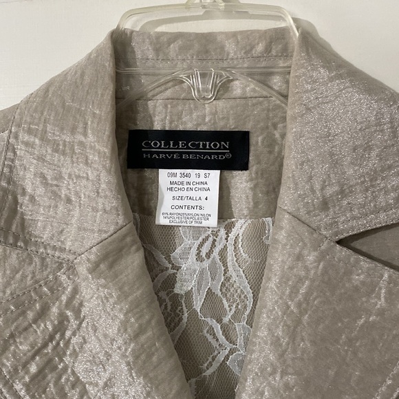 Harve Bernard Metallic Tan Blazer - Picture 3 of 5